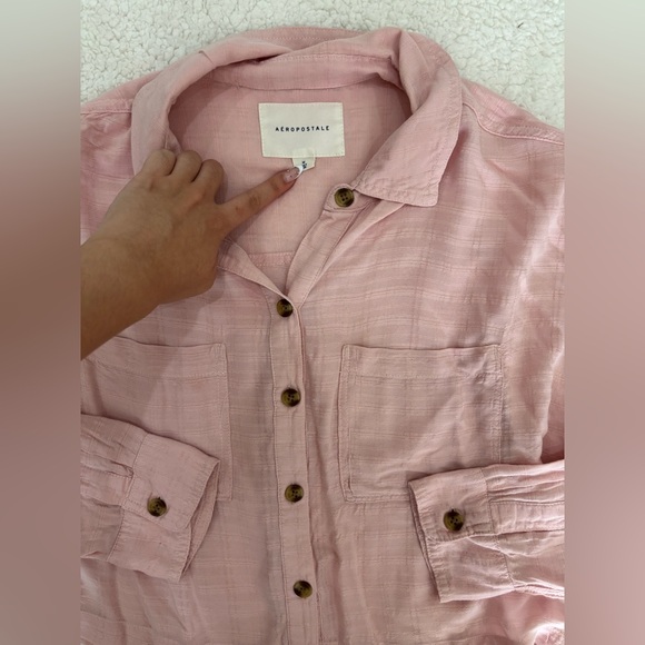 Aeropostale Button Down Blouse - Picture 2 of 3